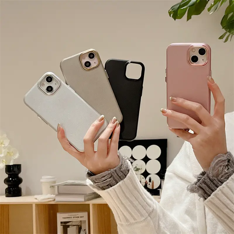 Simple Leather Material Suitable For 15promax Phone Case