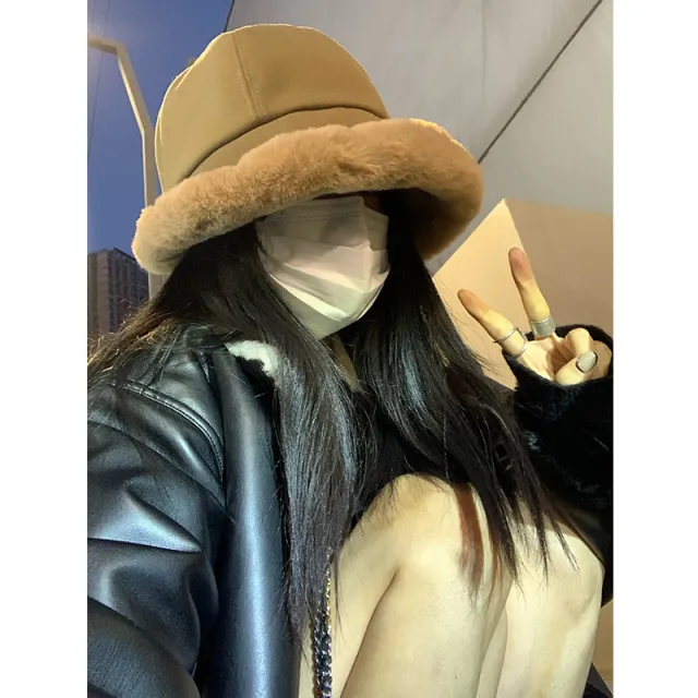 Autumn And Winter Women's Warm Thickened Earflaps Hat Khaki - Shop at LoveMi