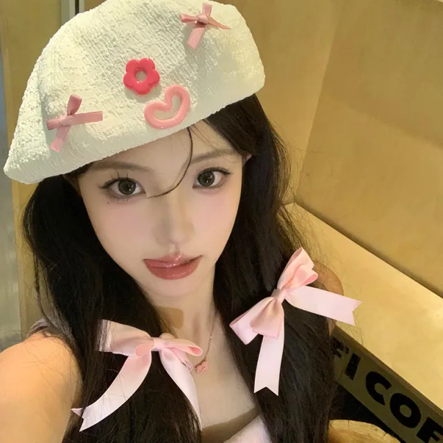 Beret Big Head Circumference Female Black Internet Celebrity All matching Beige - Shop at LoveMi
