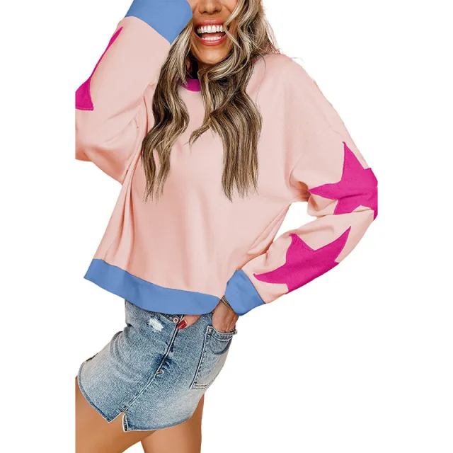 Women's Fashion XINGX Patch Knitted Top Lc25317479 P1010 S - Shop at LoveMi