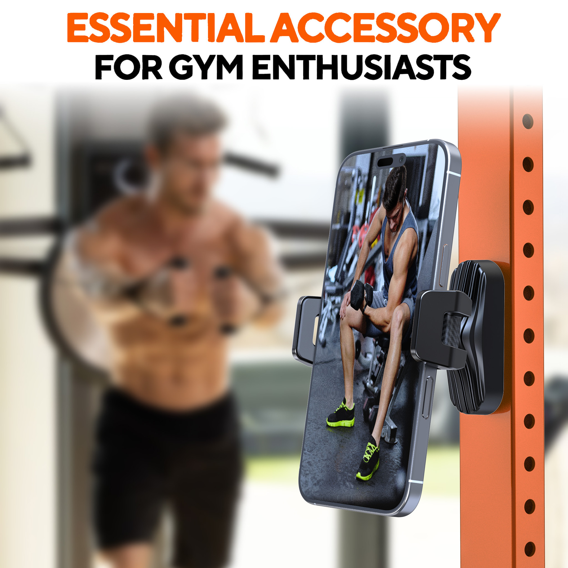 Strong Magnetic Phone Holder Suitable For Metal Surfaces In The Gym