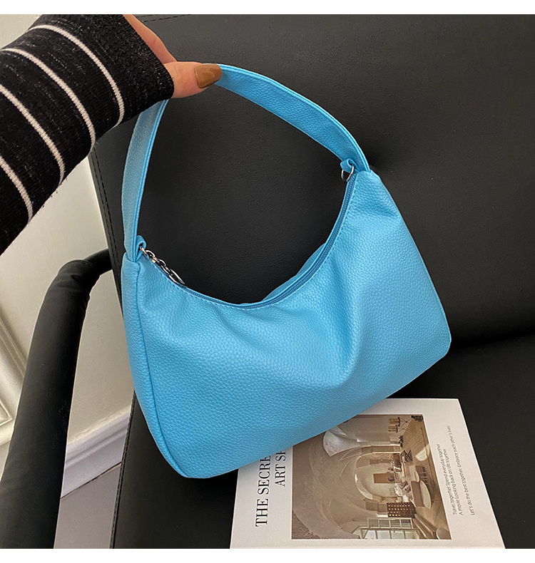 Title 6, Simple Candy Color One Shoulder Underarm Bag Cr...