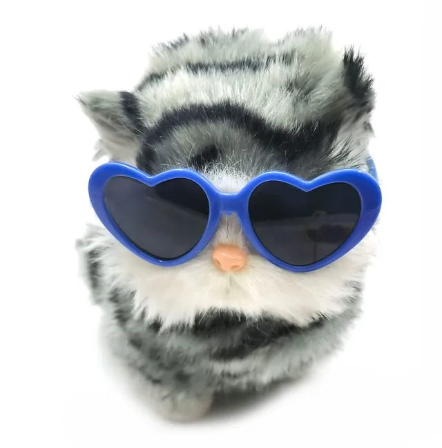 Dog Cat Pet Heart shaped Sunglasses Blue - Shop at LoveMi