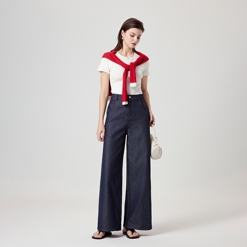 Summer New High-waisted Loose-fit Casual Cropped Pants