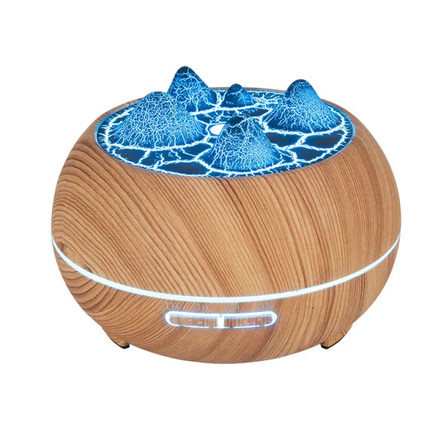 Atmosphere Flame Mountain Wood Grain Humidifier Style2 Us Specification - Shop at LoveMi