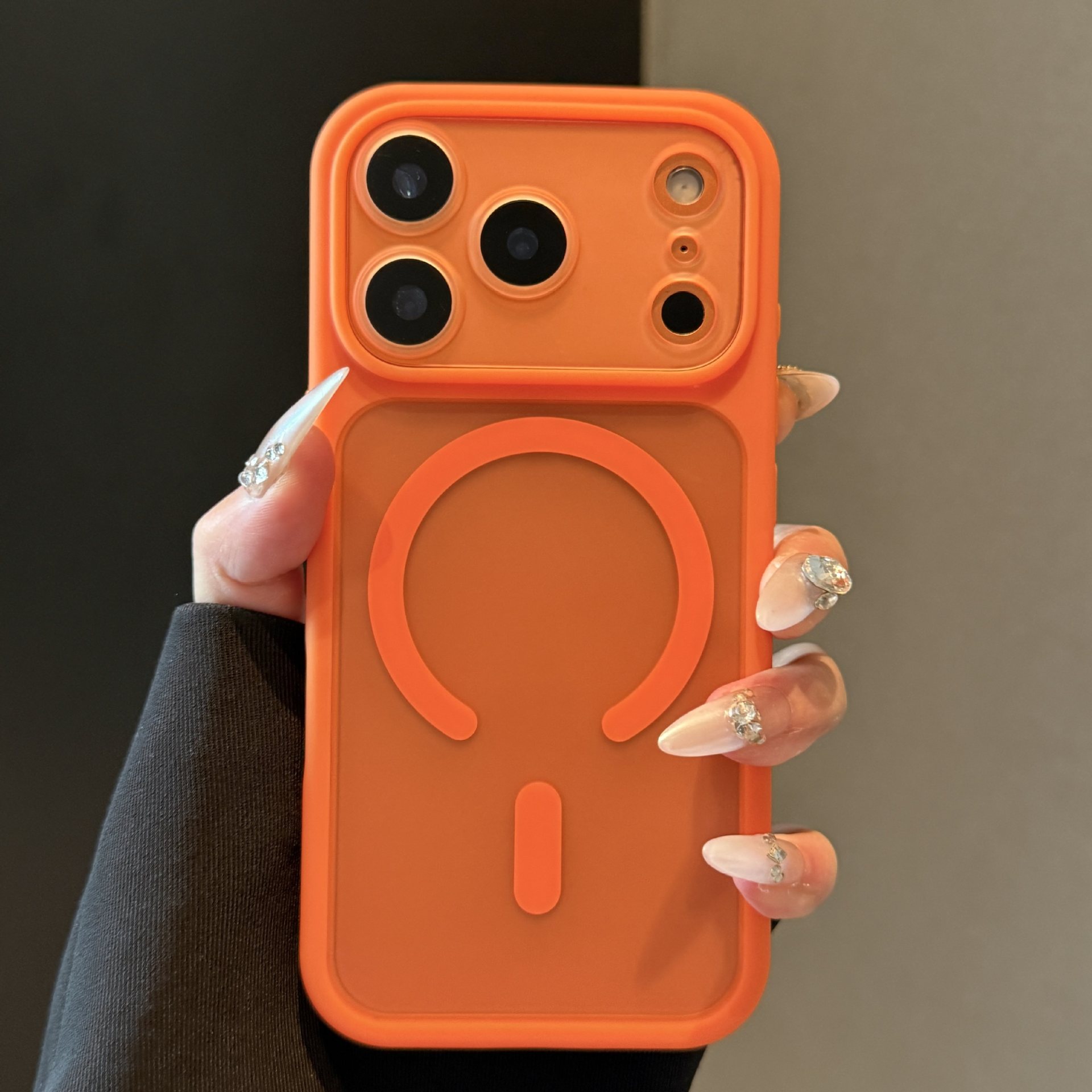 Premium Semi-transparent Magnetic Shockproof Phone Case