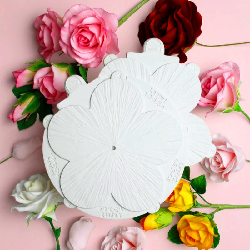 Title 1, Fondant Rose Flower Mould Making Rose Fondant M...