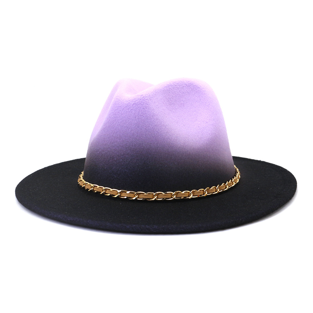 New Painted Woolen Flat Eaves Cap Fashion Jazz