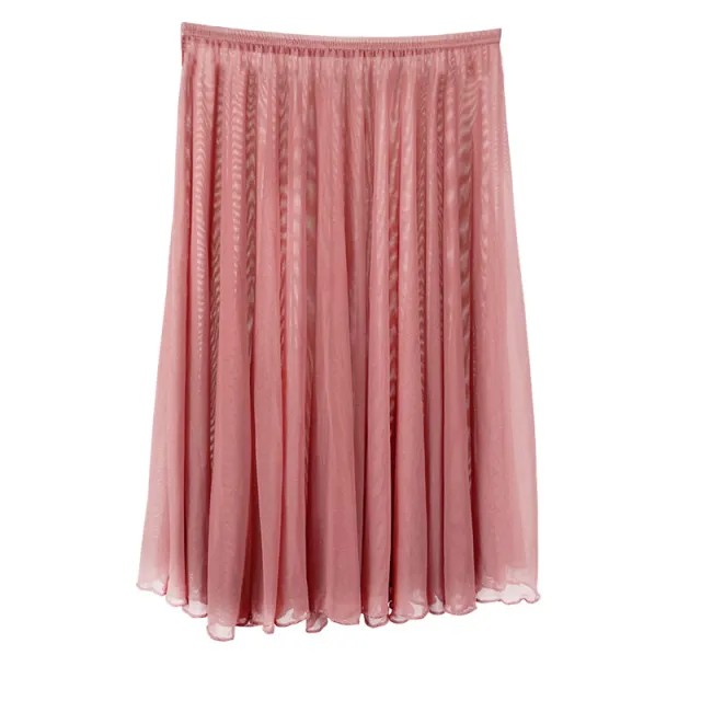 Ballet Practice Clothes Dancing Dress Gym Outfit Veil Skirt Skirt Taro Powder - Shop at LoveMi