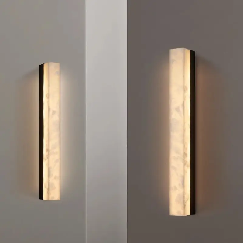 Modern Light Luxury Marble Wall Lamp Strip Simple Design