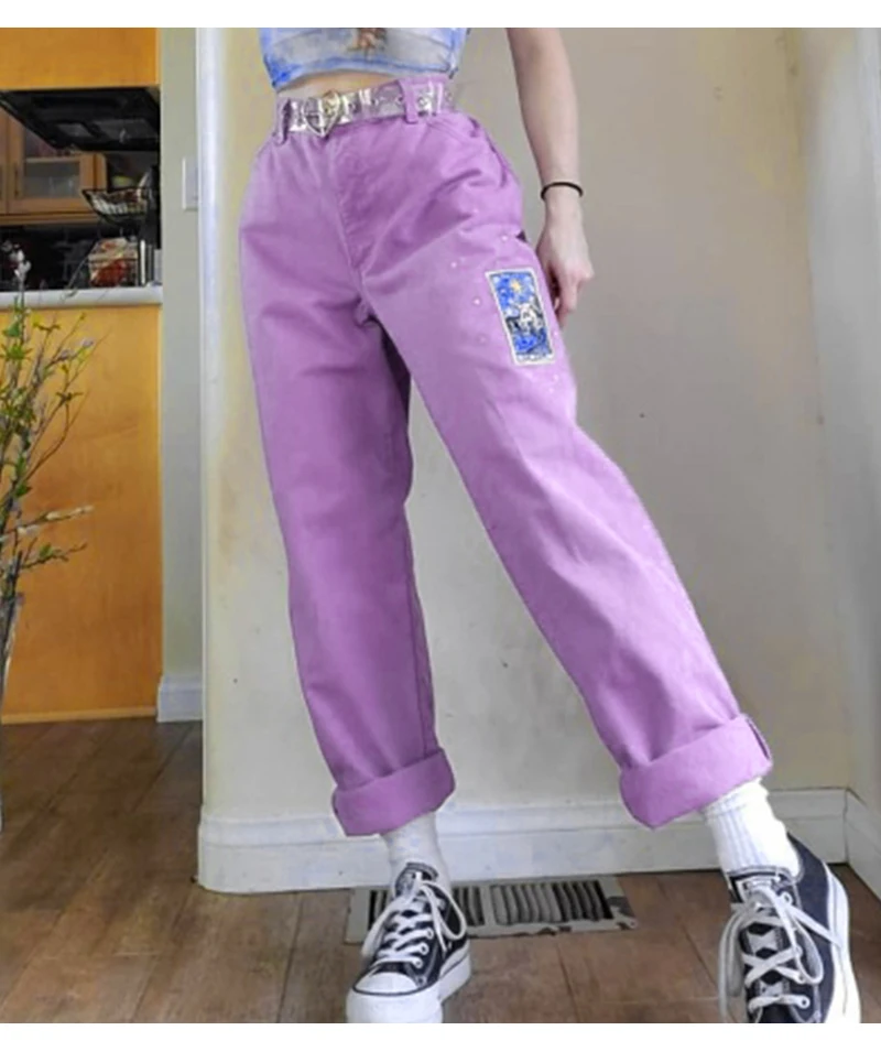 Title 4, Ladies Mid Waist Temperament Commuter Purple Lo...