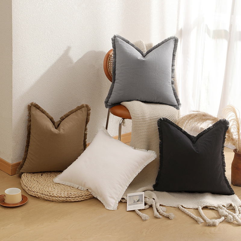 Xuai Modern Minimalist Sofa Cover And Throw Pillows