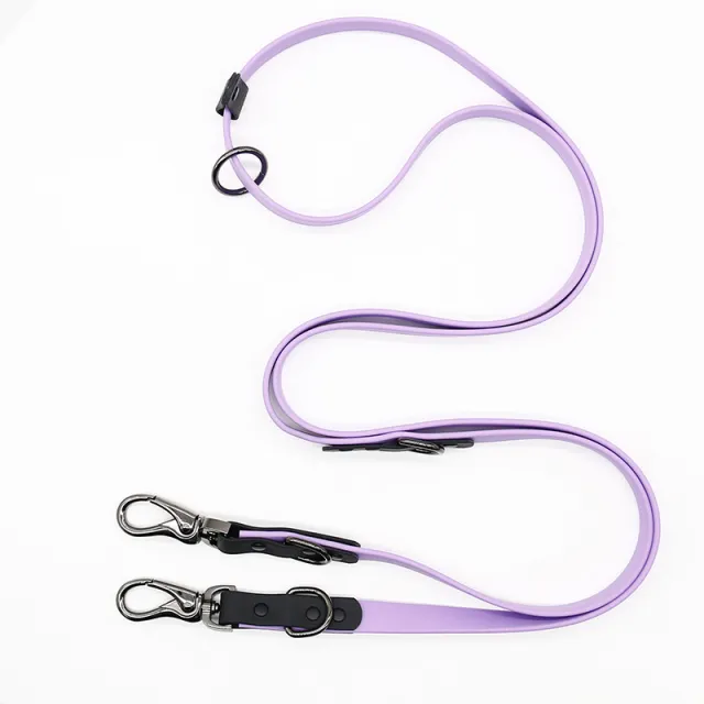 Explosion proof Dog Chain Multifunctional Chest Strap Hand Holding Rope Necklet Set Purple - Shop at LoveMi