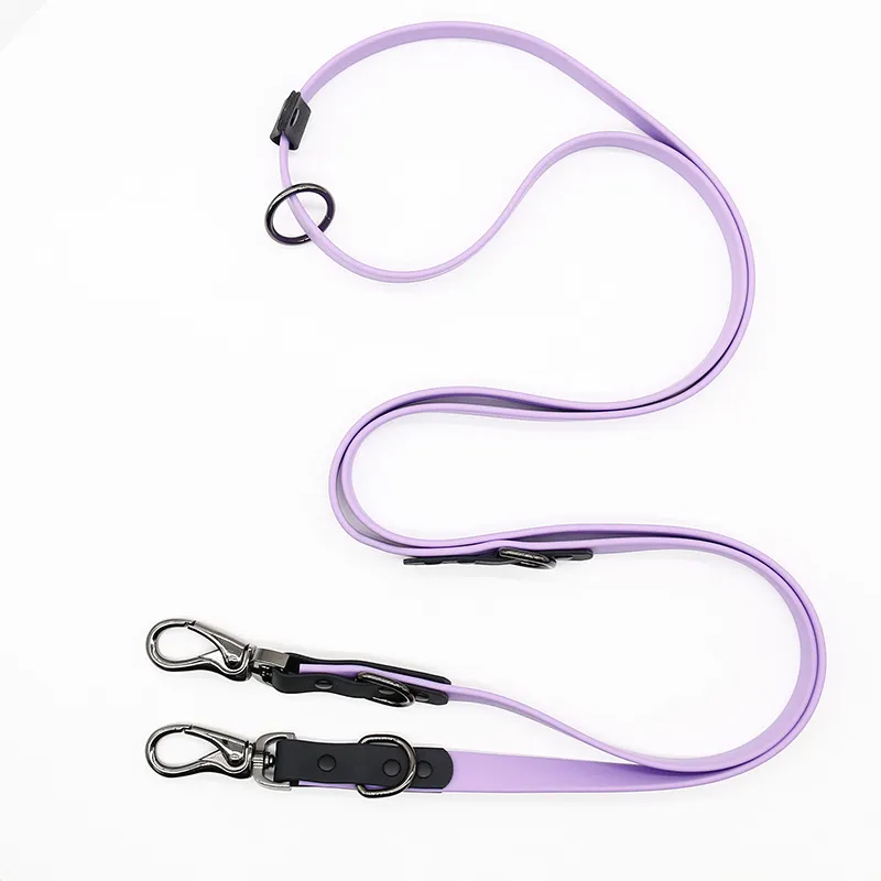 Explosion-proof Dog Chain Multifunctional Chest Strap Hand Holding Rope Necklet Set - Purple