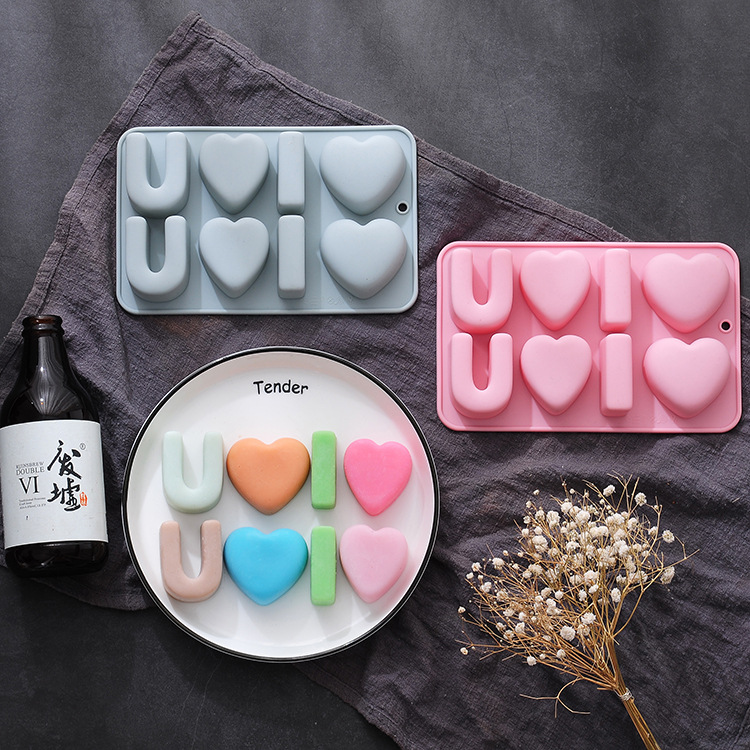 Valentine's Day Love Letter Love Heart-shaped Silicone Mold