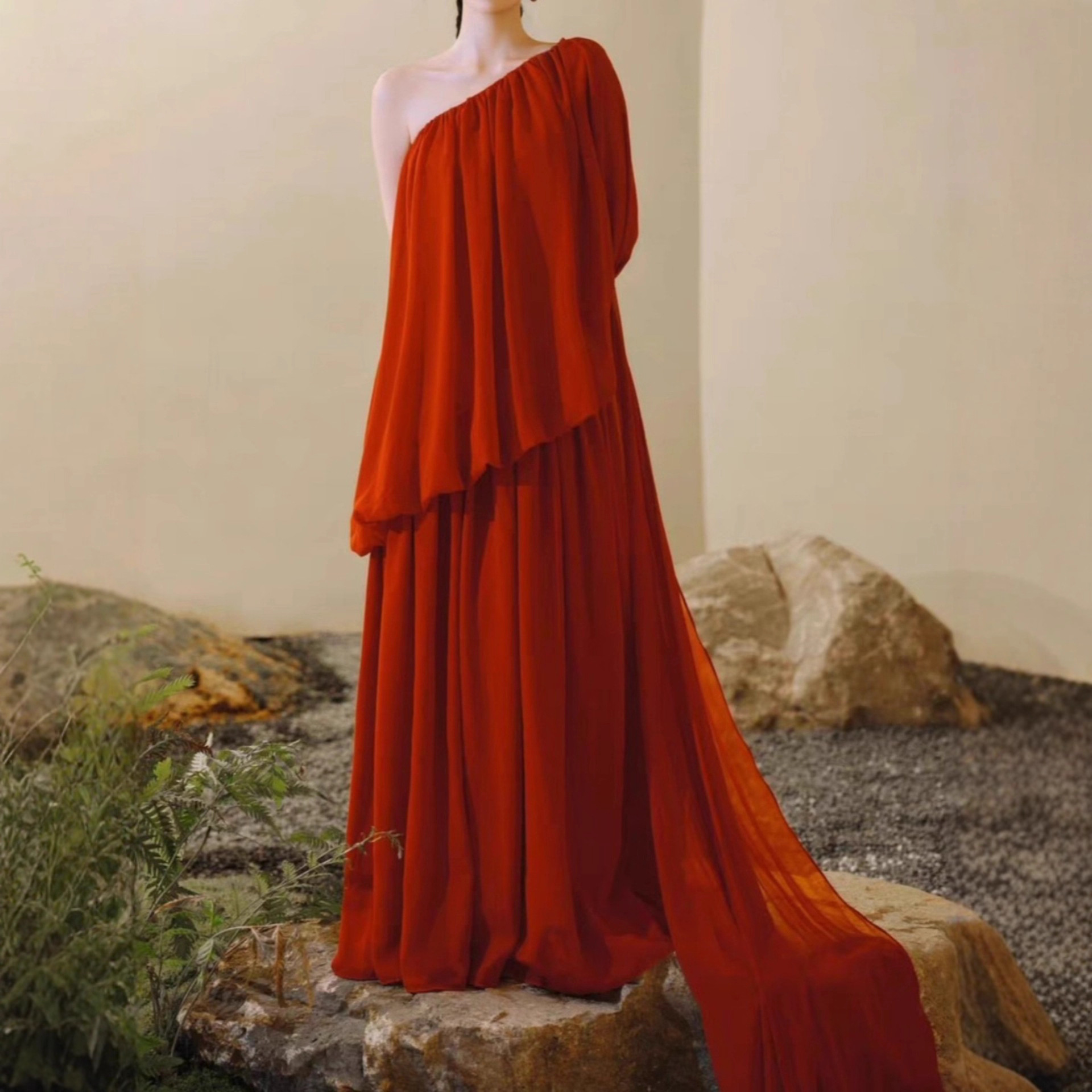 Sleeveless A-Line Long Dress, picture 2 of 5
