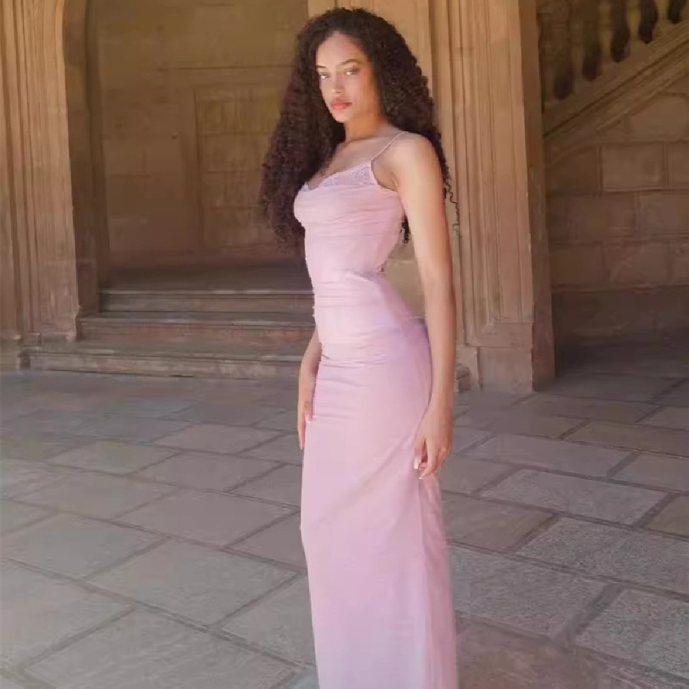 Women's Fashionable Elegant Lace Stitching Dress