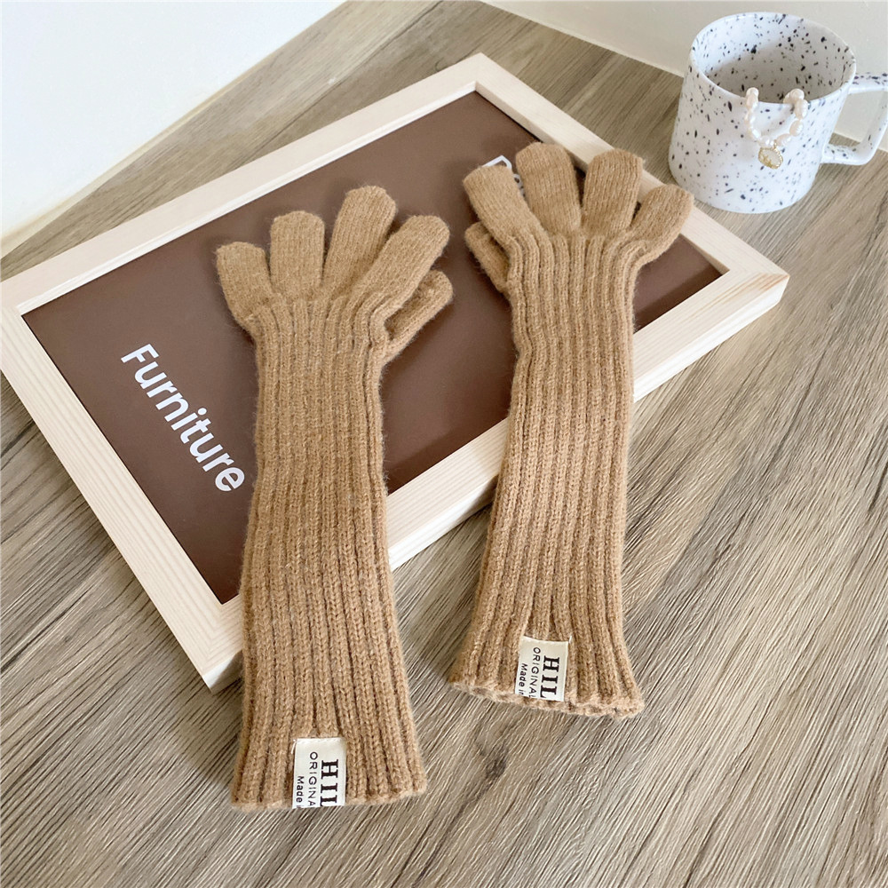 5 Long Gloves Camel