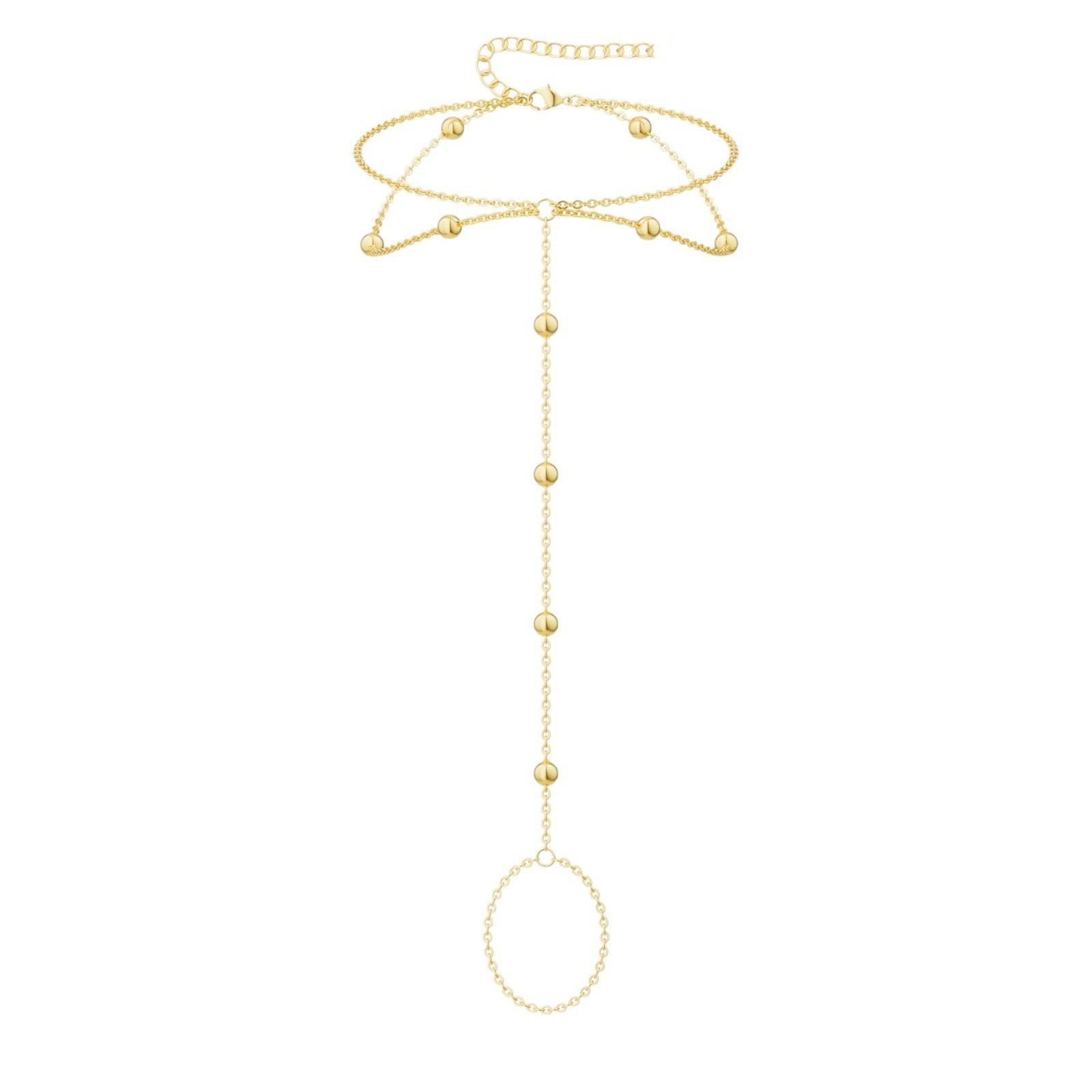 Womens Versatile Personality-filled Ball Bead Anklet