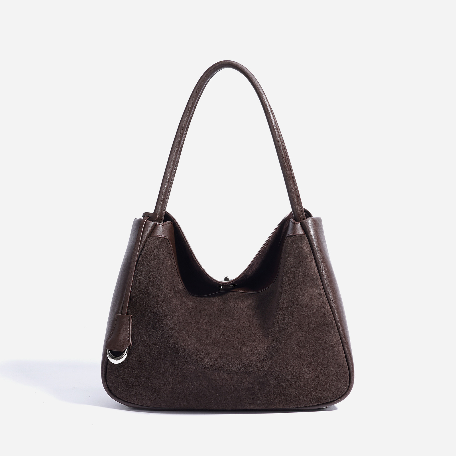Versatile Genuine Leather Tote Bag Crafted From Matte Cowhide