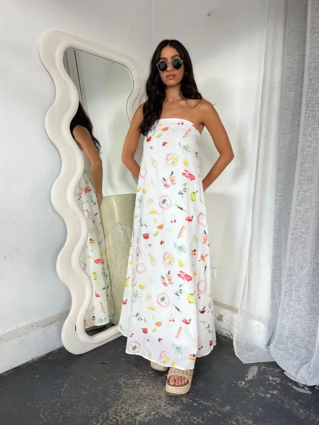 Fashionable And Comfortable Sexy Bandeau Long Dress Color - Shop at LoveMi