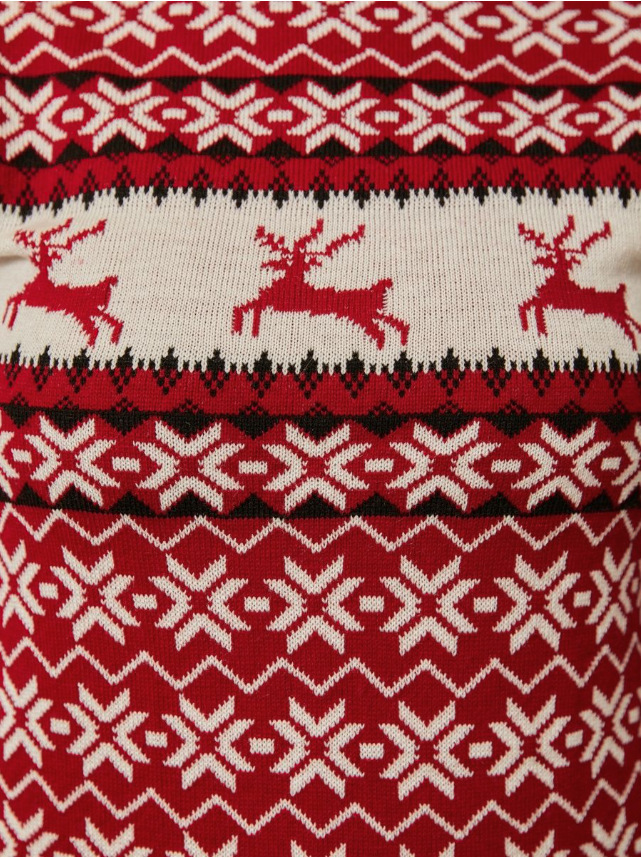 Women's Loose Elk Jacquard Long-sleeved Sweater
