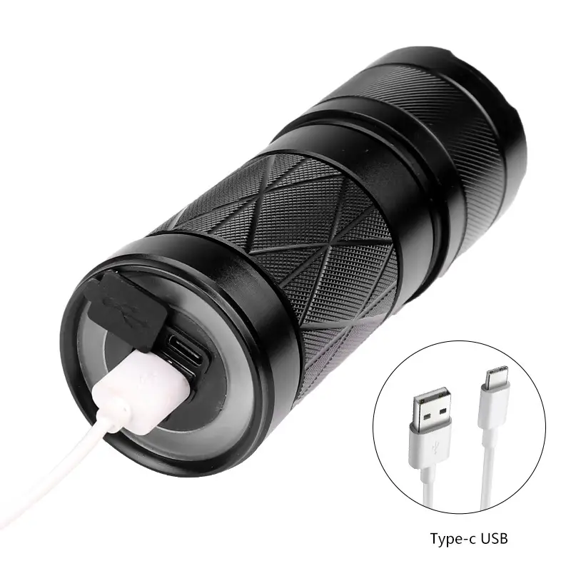 White Laser Long-range Power Torch Aluminum Alloy Zoom