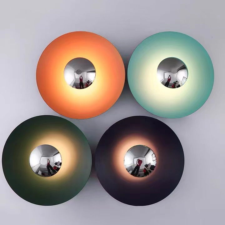 Title 9, Modern Round UFO Color Wall Lamp Simple Bedroom