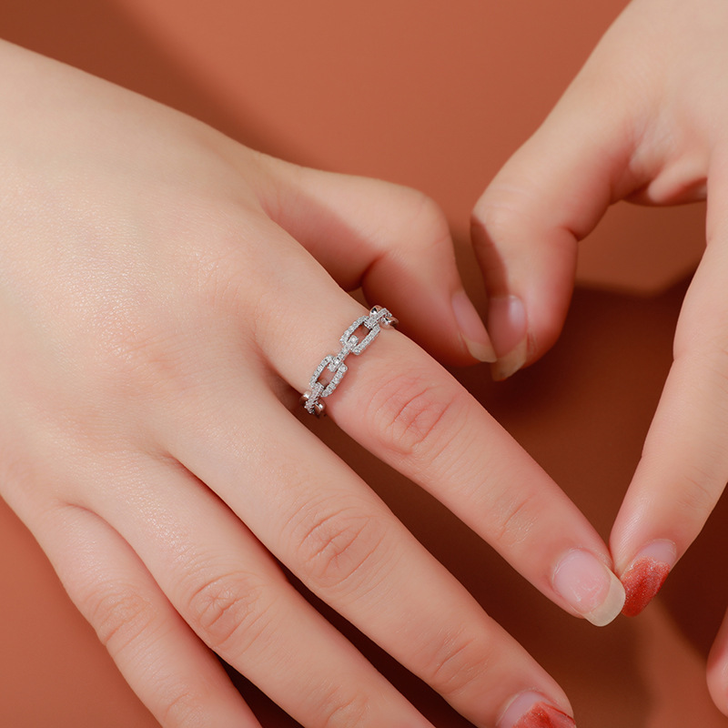 Double-layer Hollow Light Luxury Minority Temperament Ring