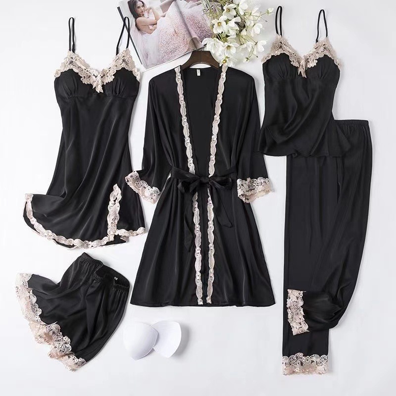 Five-piece Pajama Set Thin Loungewear