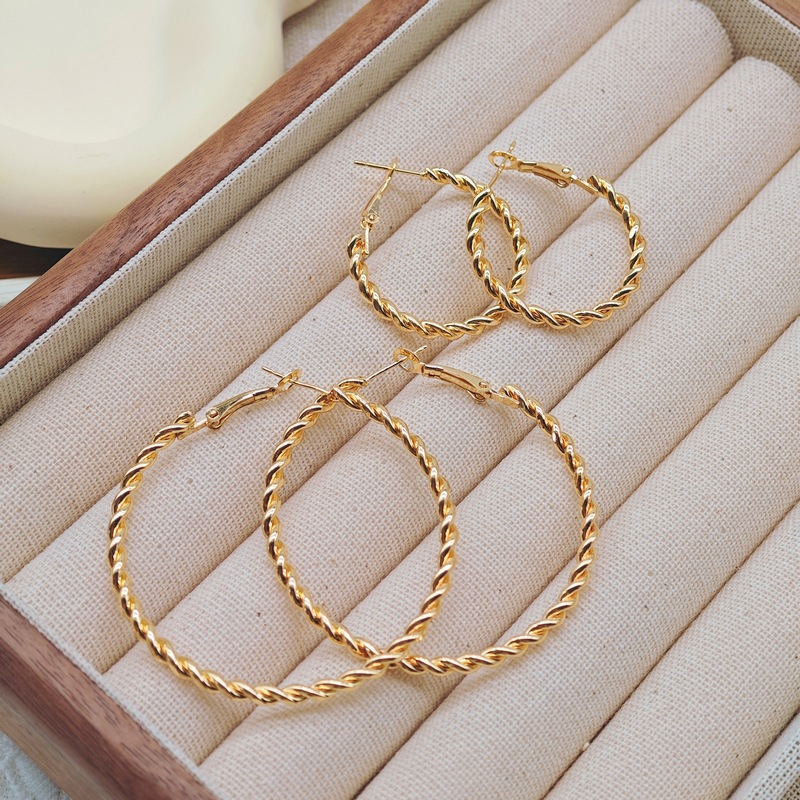 Minority Creative Twist Metal Twisted Earrings