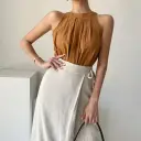 Retro Skin-friendly Pleated Camisole view 2