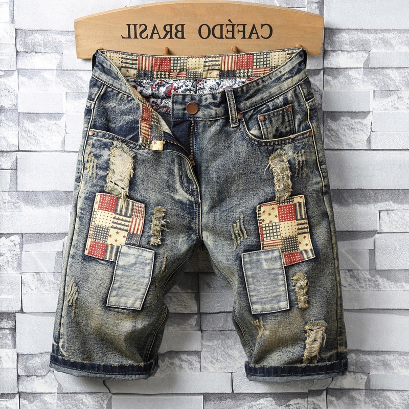 Fashionable Driven Trendy Patchwork Shorts 2