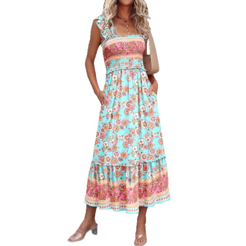 European And American Sweet Personalized Fashion Seaside Vacation Style Summer Dress