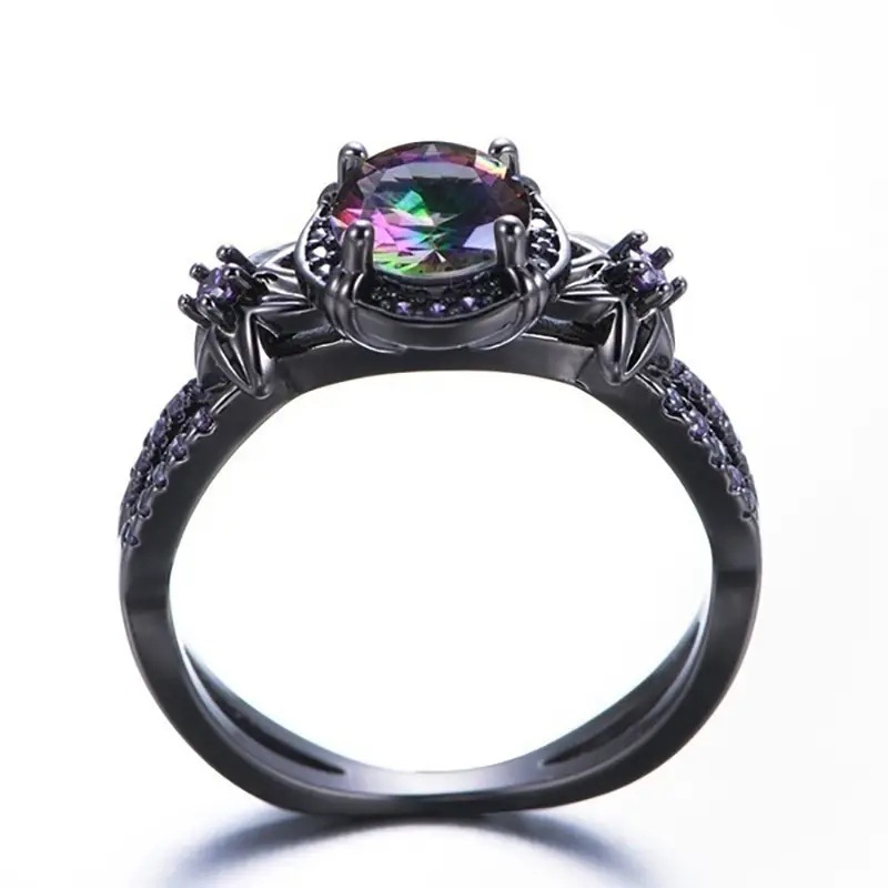 European And American Retro Gun Black Women's Ring