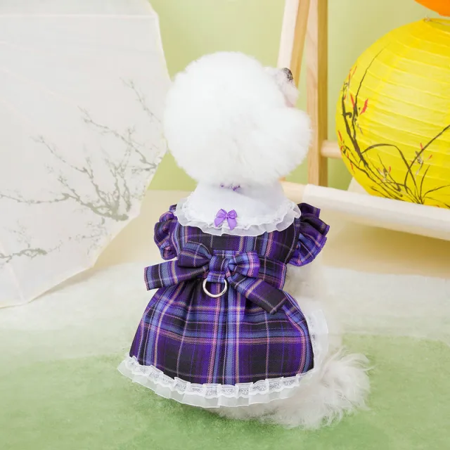 Pet Summer Thin Cat Dog Clothes Skirt Purple - Shop at LoveMi
