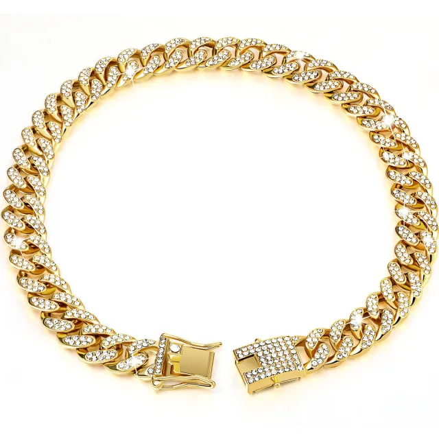 New Diamond Golden Dog Collar Gold - Shop at LoveMi