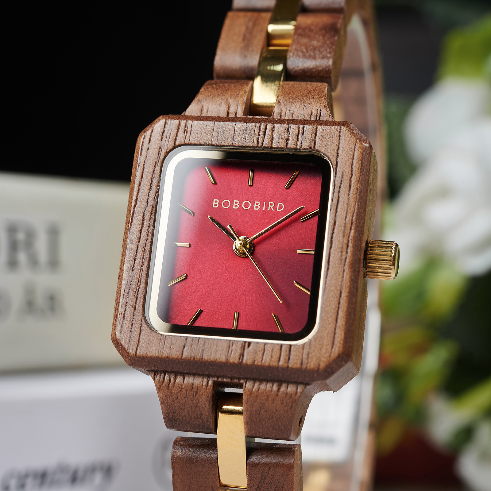 Wooden Watch Womens Three-Color Quartz Watch 8
