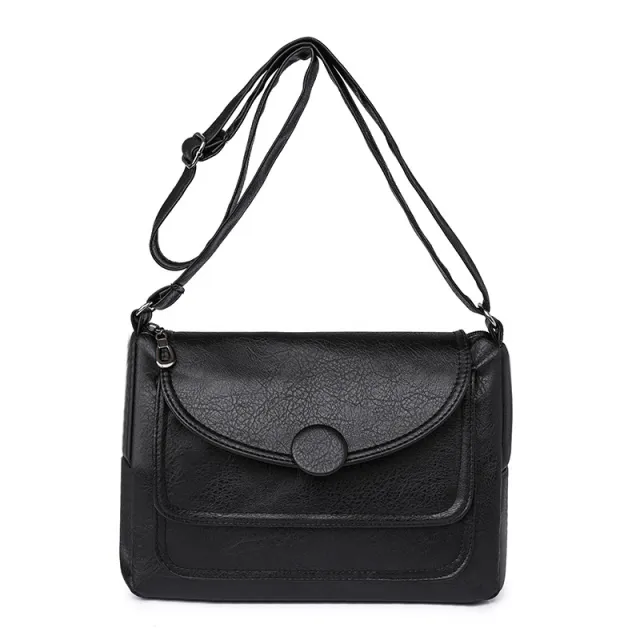 Large Capacity Elegant Versatile Fashion Retro Crossbody Small Square Bag Black - Shop at LoveMi