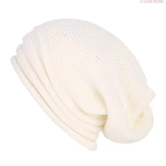 Japanese Style Long Sweet Hat Autumn And Winter Keep Warm Pure Color Texture White - Shop at LoveMi