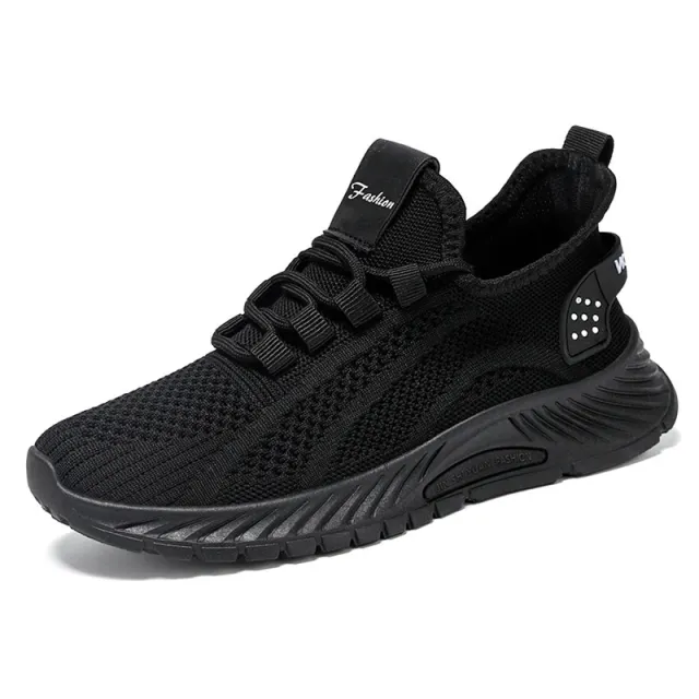 Women's Summer Fashion Casual Flyknit Breathable Sneaker Black - Shop at LoveMi