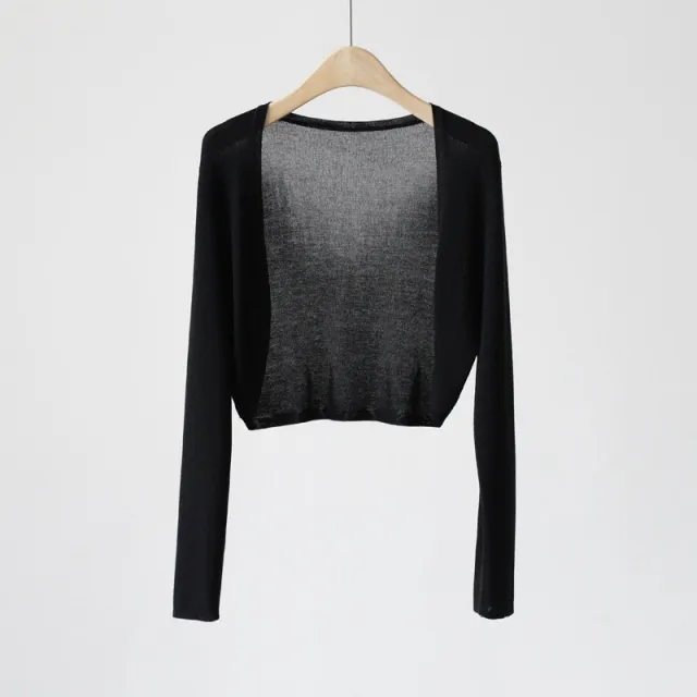 Women's Summer Shawl Thin Waistcoat Smock Top Black - Shop at LoveMi