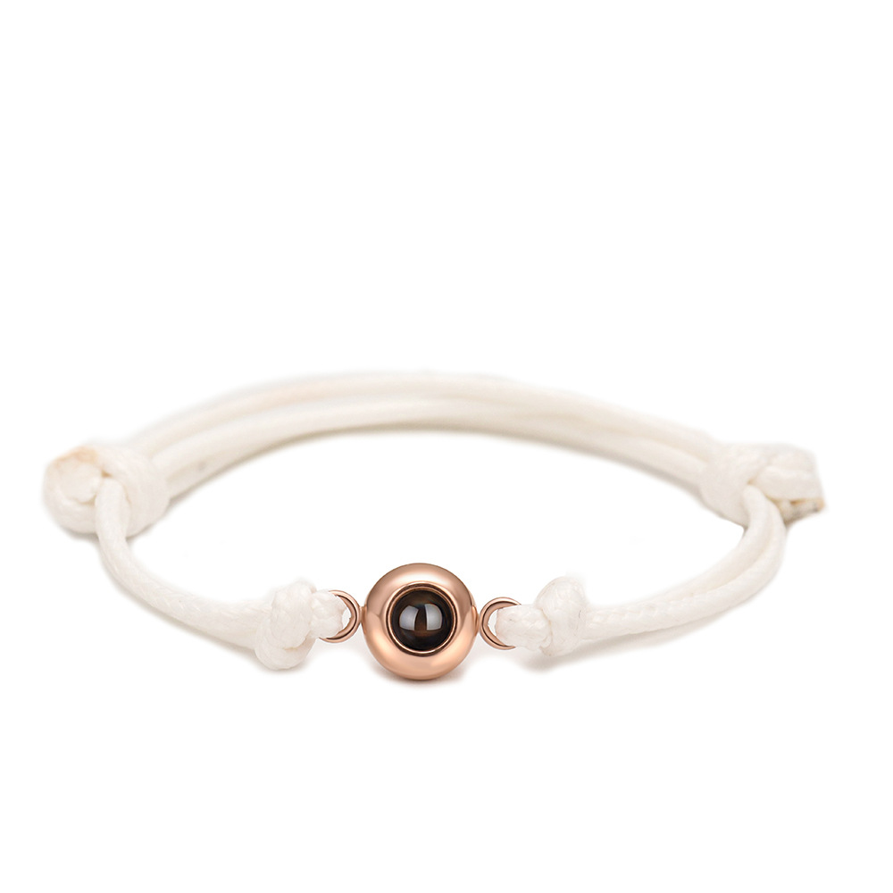 White Rope Rose Gold