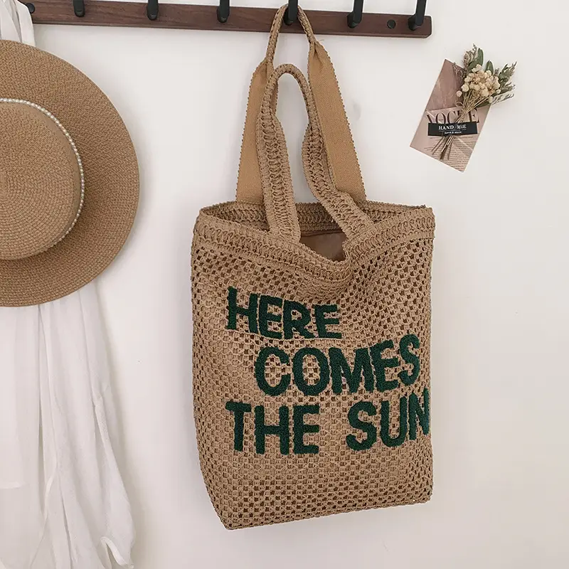 French-style Large-Capacity Straw Tote Bag