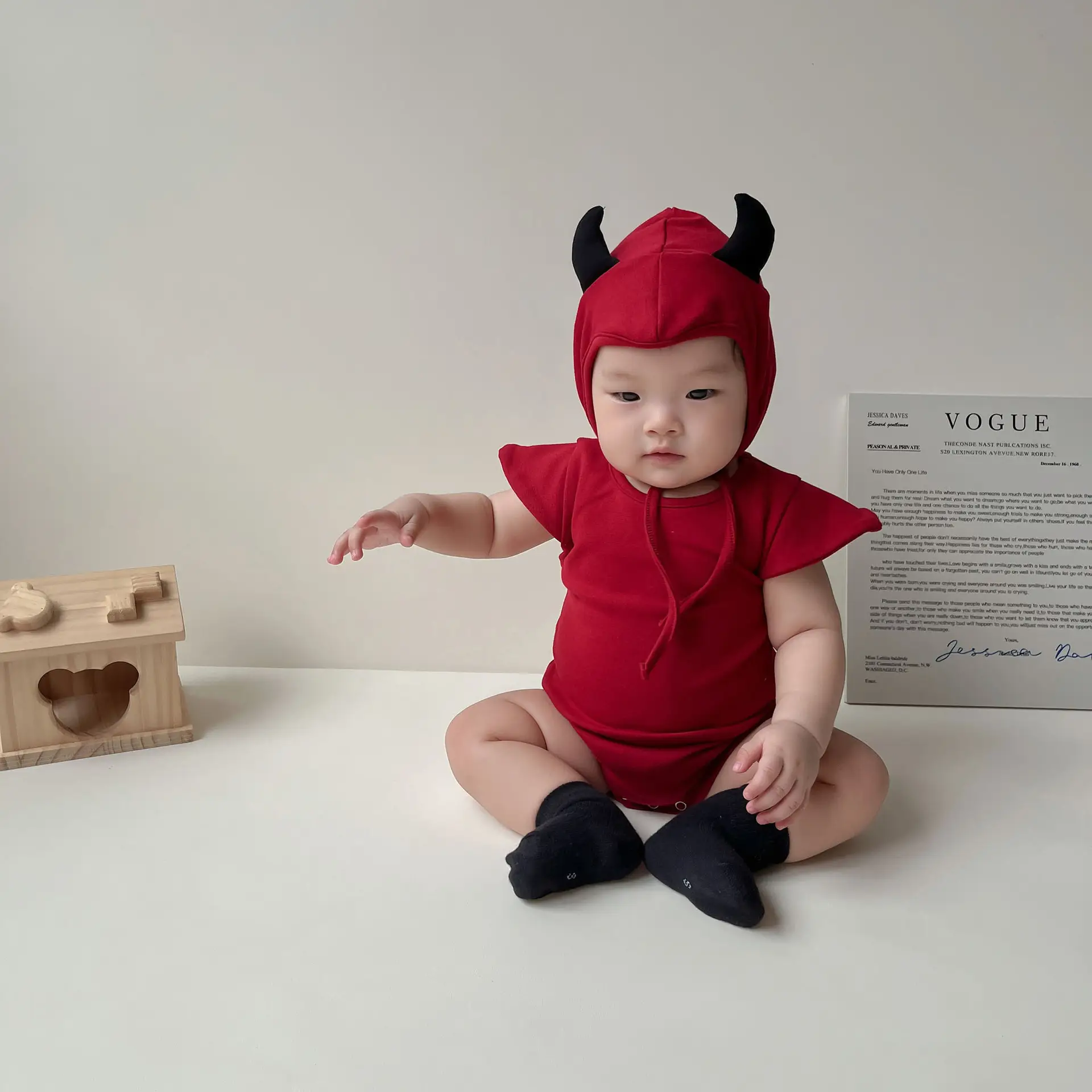 Baby Jumpsuit Little Devil Shape Suit