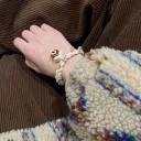 Christmas Snow House Bracelet