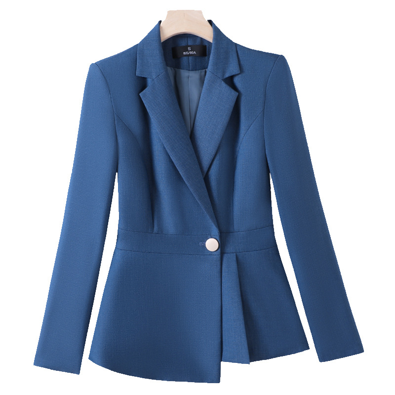 Gray Blazer Womens Professional Suit Elegant Slimming 5