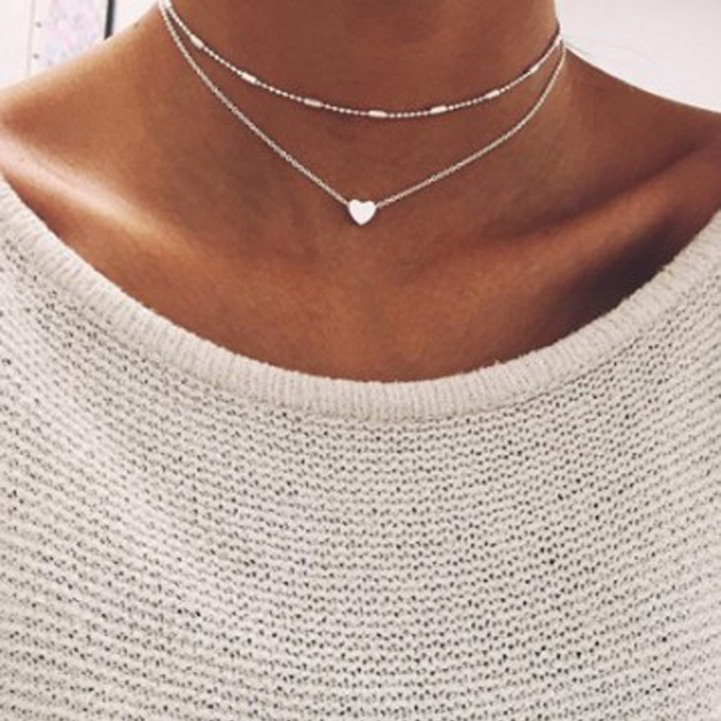 Bohemian Simple Women's All-Match Box Chain Summer Anklet Beaded Beach