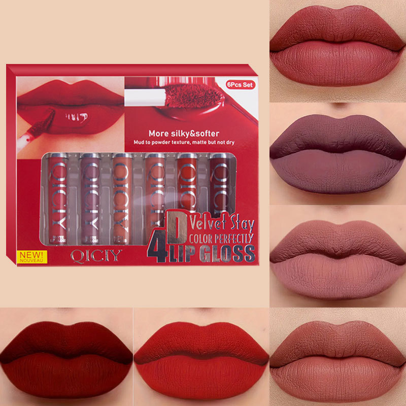 Alternative view of Multi-color Matte Waterproof Easy-to-apply Lipstick