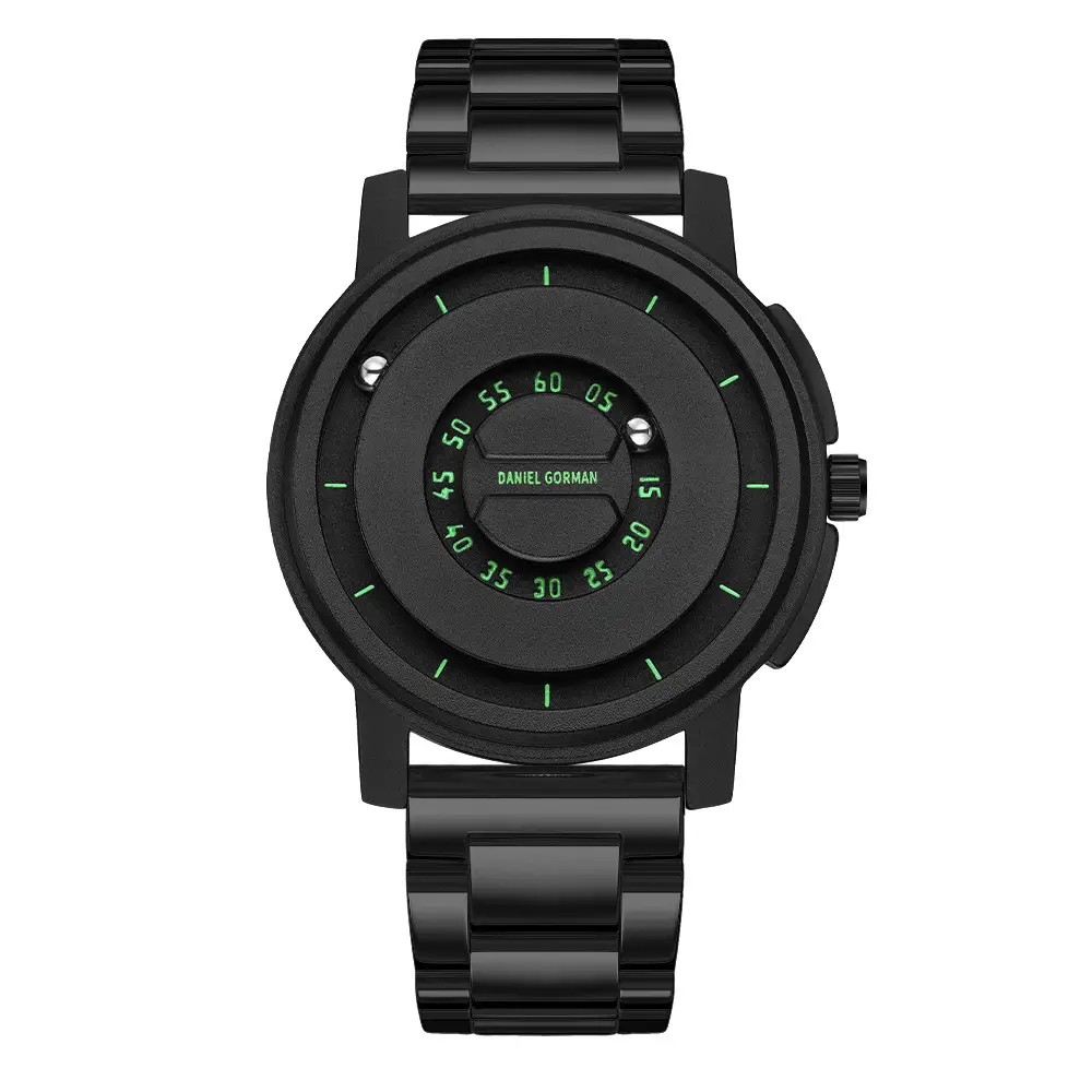 Brand-name Steel-band Sports Magnetic-levitation Silicone-ball Electronic Mens Watch